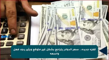 قفزة جديدة.. سعر الدولار يتراجع بشكل غير متوقع ويثير ردود فعل واسعة
